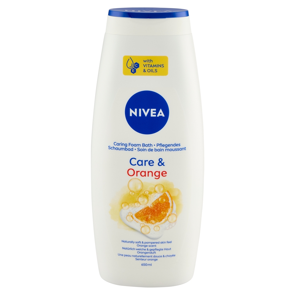 Nivea Care & Orange Caring Foam Bath 650 ml